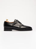 The Double Monkstrap - Black Calf