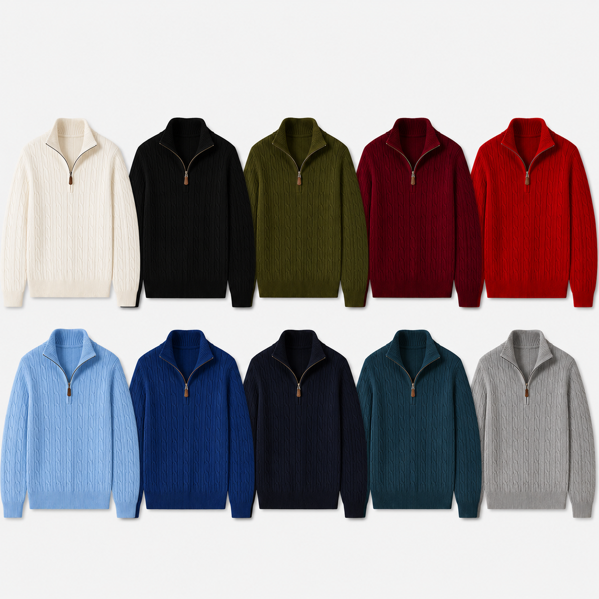 Cashmere Quarter-Zip Sweater